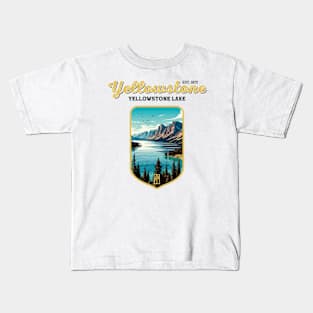 USA - NATIONAL PARK - YELLOWSTONE - Yellowstone Lake - 2 Kids T-Shirt